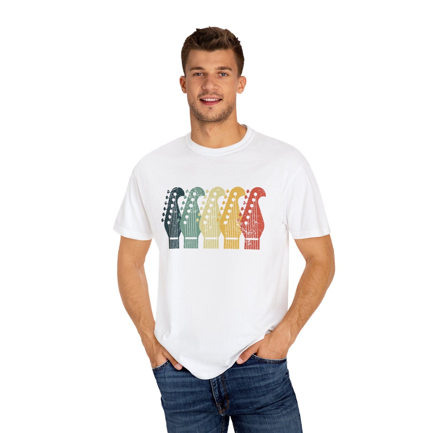Guitar Headstocks - Retro Style, Comfort Colors Unisex T-shirt