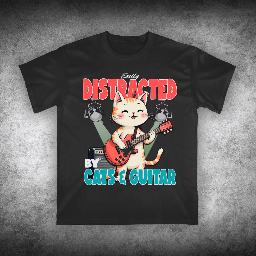 Easily Distracted By Cats T-shirt