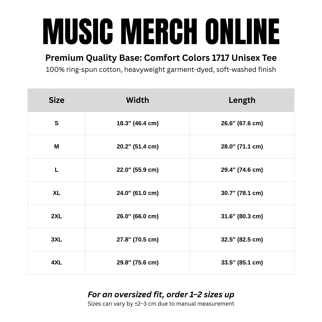 Guitar Stacked Blue T-shirt