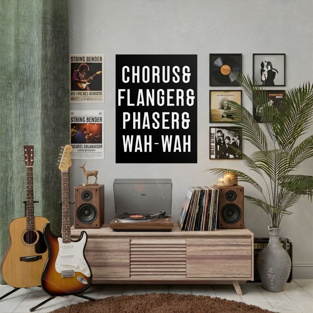 Chorus & Flanger & Phaser & Wah-Wah Poster (24"x32")