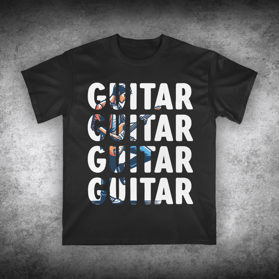 Guitar Stacked Rocker T-shirt