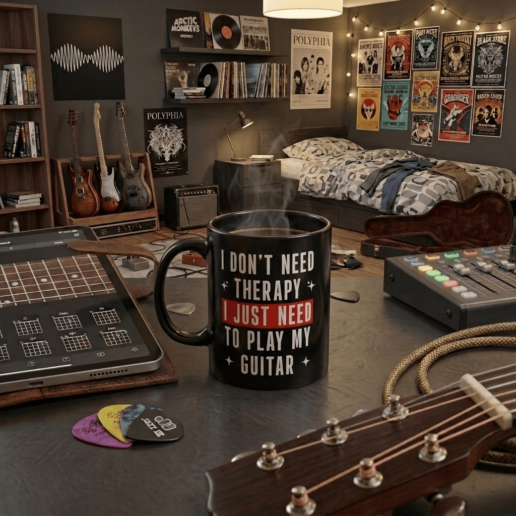 I Don't Need Therapy Guitar 11oz Mug