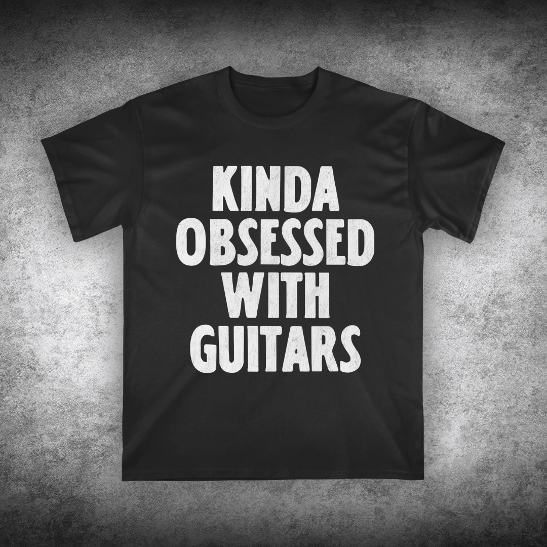 Kinda Obsessed With Guitars, Unisex T-shirt