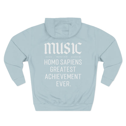 Music Definition Hoodie – Homo Sapiens Greatest Achievement Ever