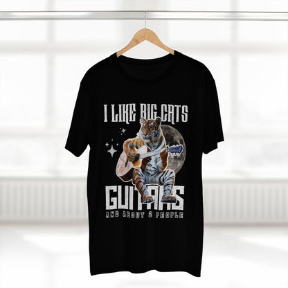 I Like Big Cats, Guitar, And About 2 People Tiger Guitar, Unisex T-shirt