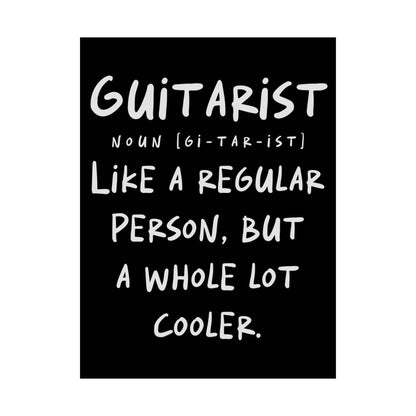 Guitarist Definition Poster – Funny Wall Art for Guitar Players