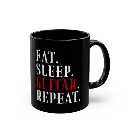 Eat Sleep Guitar Repeat Mug