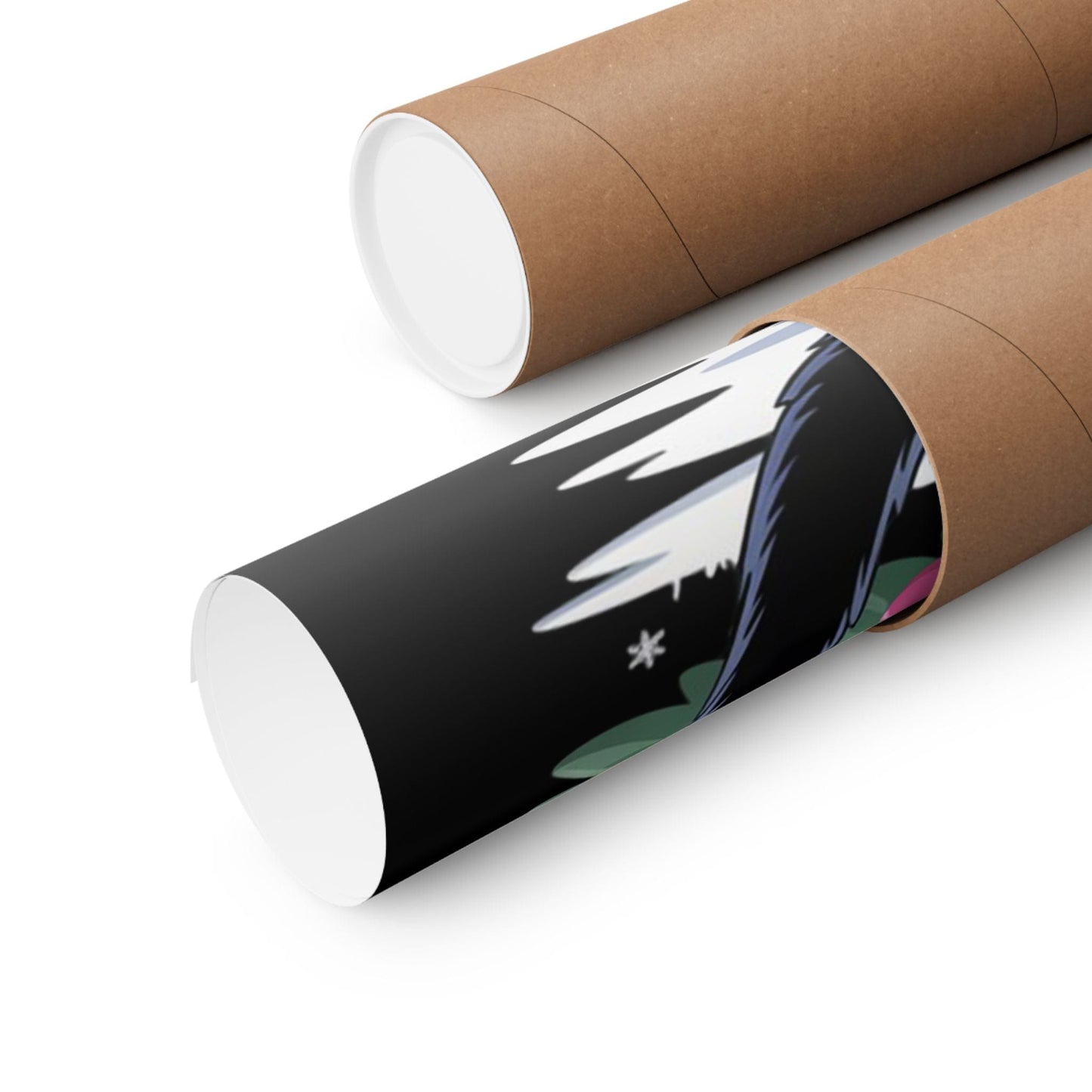 Meowy Christmas Guitar Poster – Cute Cat Music Wall Art for Guitar Lovers