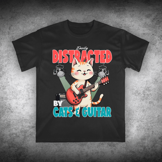 Easily Distracted By Cats T-shirt