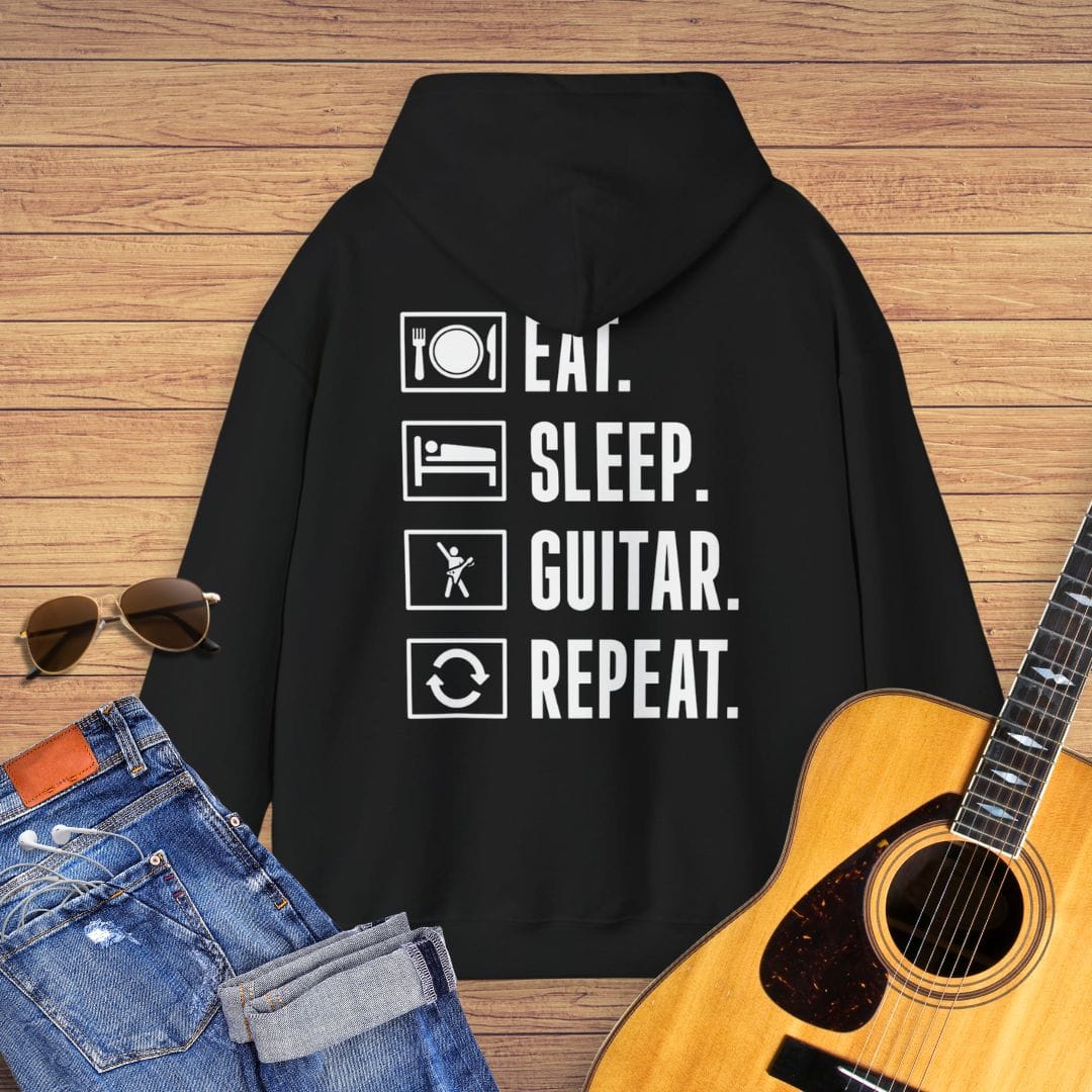 Eat, Sleep, Guitar, Repeat Hoodie