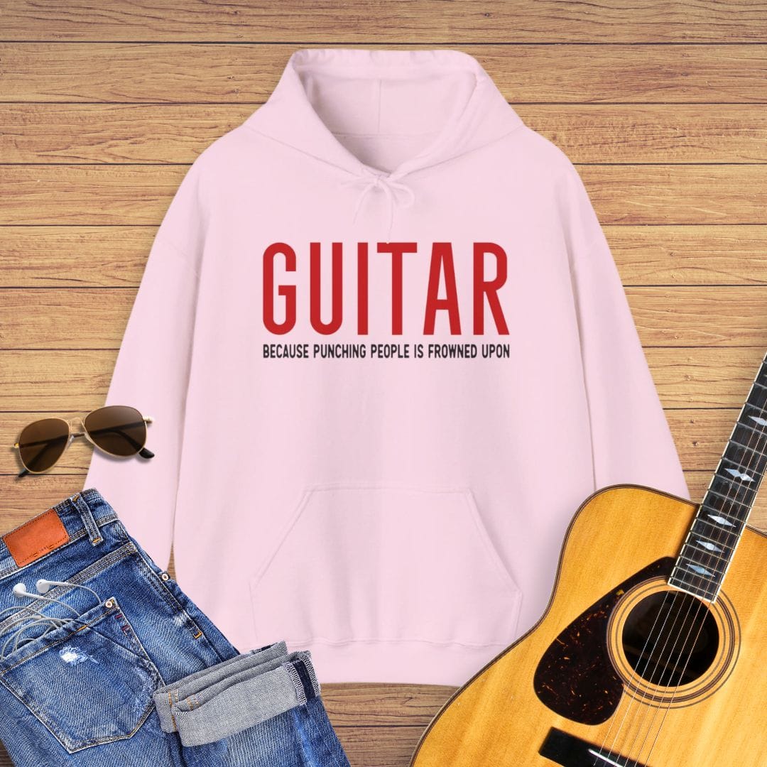 Guitar Because Punching People Hoodie