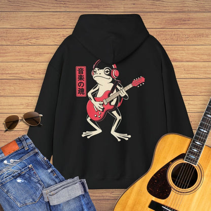 Japanese Frog Guitar Hoodie