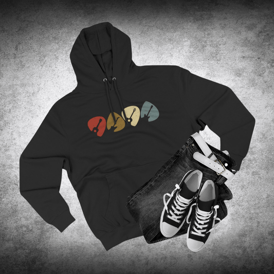 Four Picks Retro Guitar Hoodie