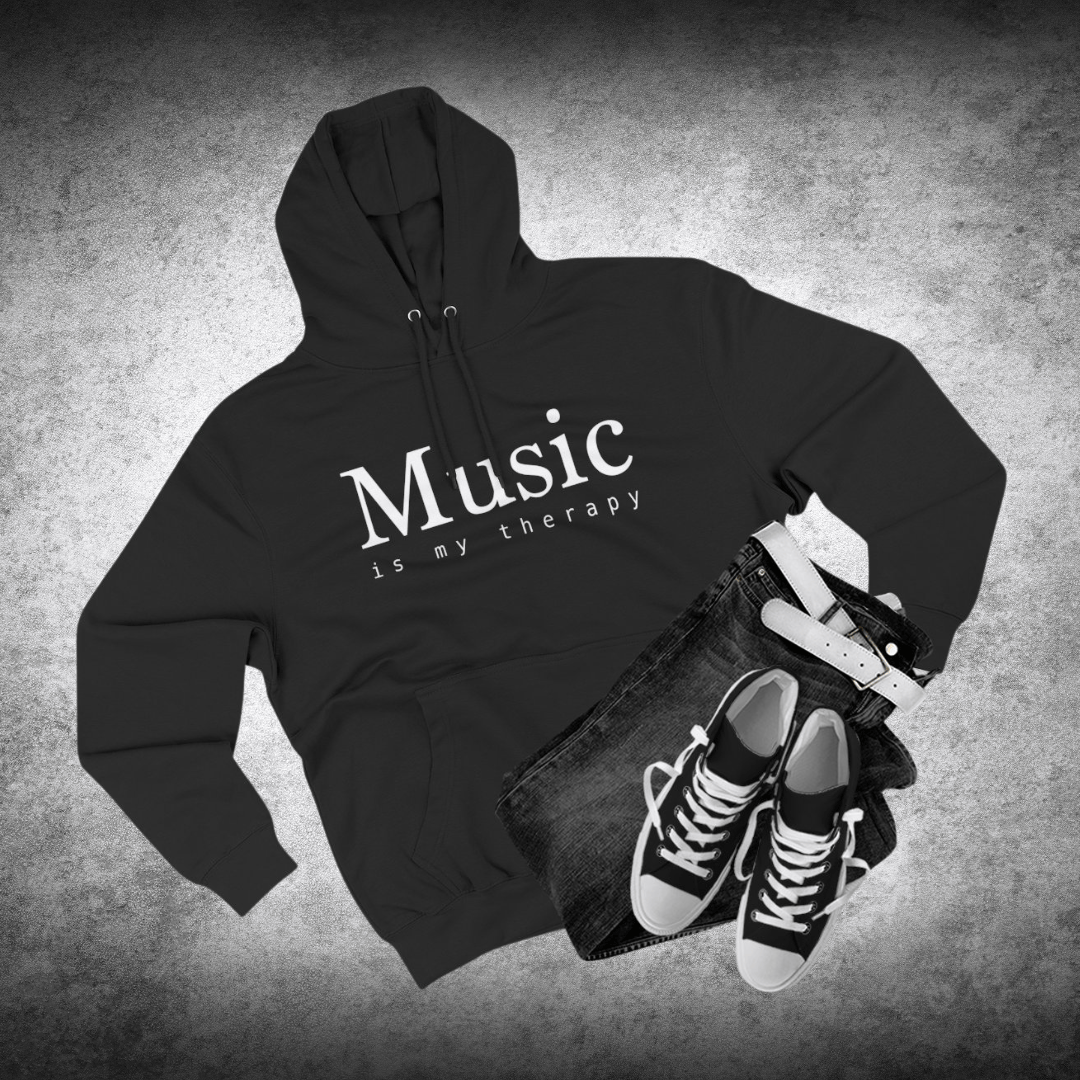 Music Is My Therapy Hoodie – Cozy Hoodie for Musicians and Music Lovers