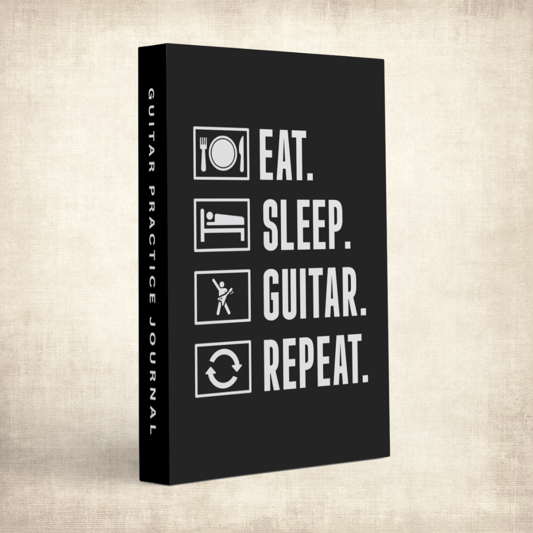 Eat Sleep Guitar Repeat Practice Journal