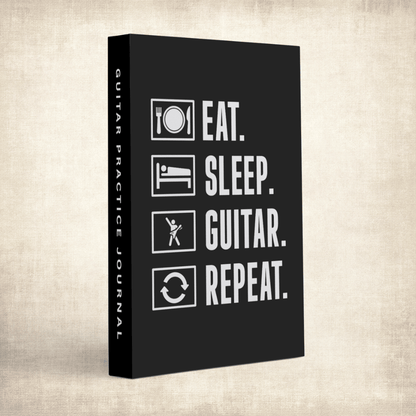 Eat Sleep Guitar Repeat Practice Journal