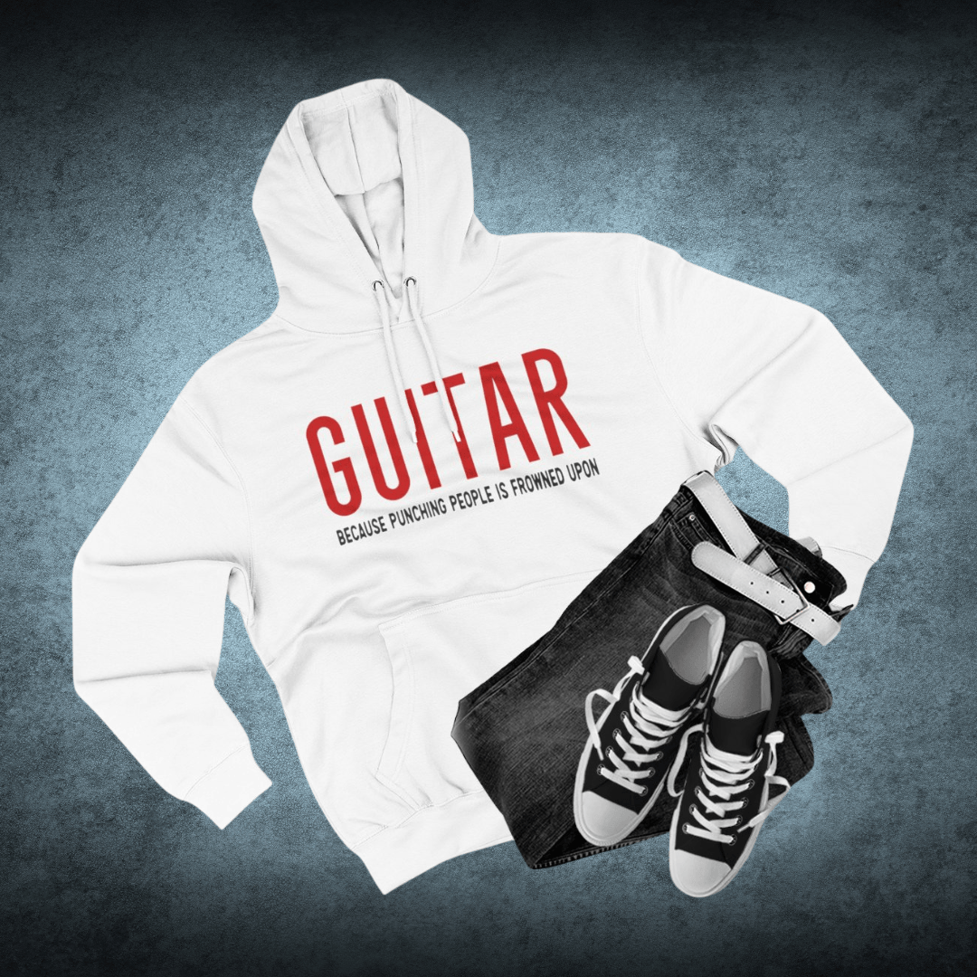 Guitar - Because Punching People Is Frowned Upon Hoodie