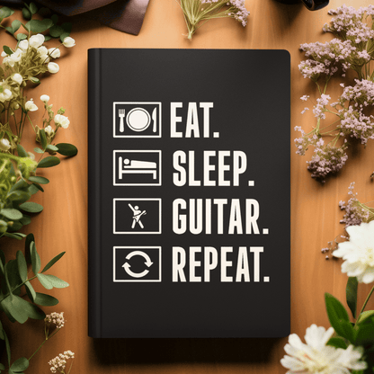 Eat Sleep Guitar Repeat Practice Journal