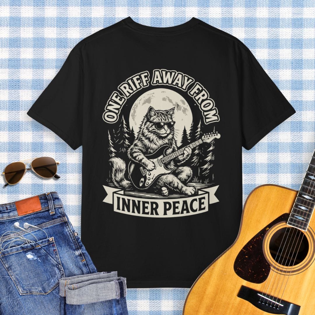 One Riff Away From Inner Peace Guitar T-Shirt