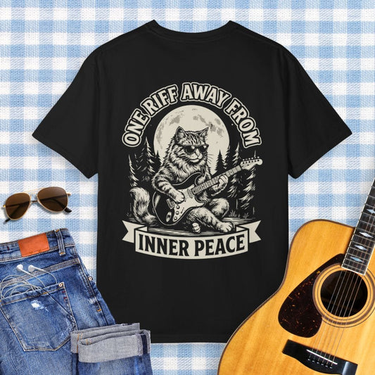 One Riff Away From Inner Peace Guitar T-Shirt