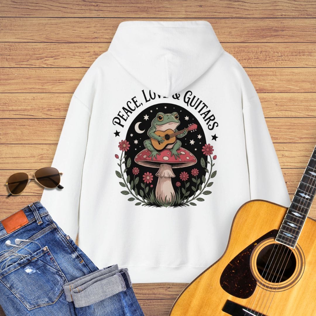 Peace Love & Guitar Hoodie