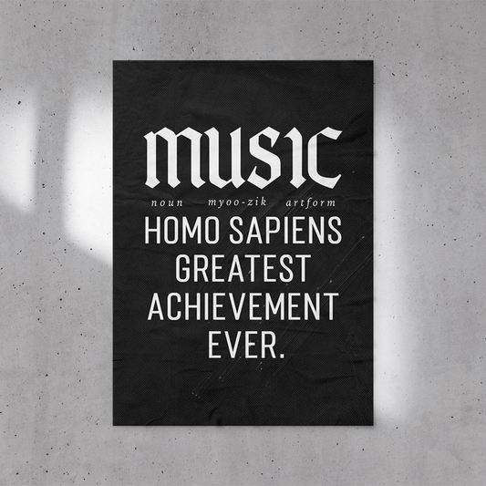 Music Funny Definition Poster