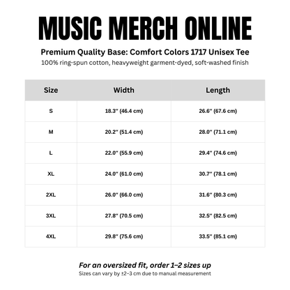 Guitar Stacked Blue T-shirt