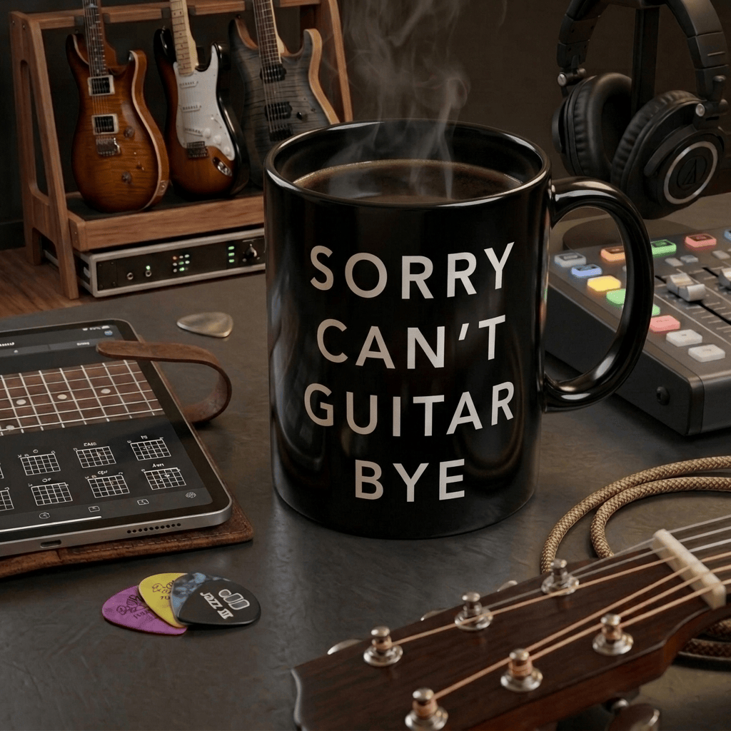 Sorry Can't Guitar Bye 11oz Mug