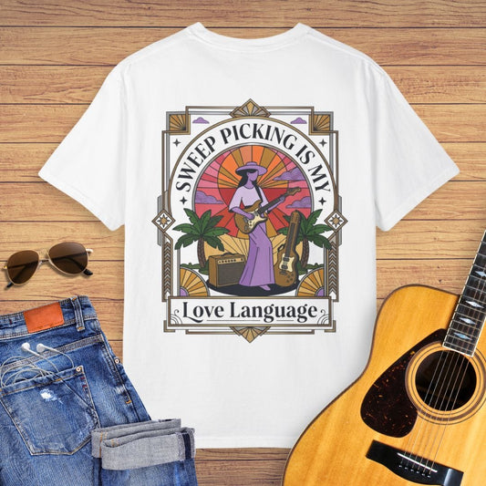 Sweep Picking Is My Love Language Guitar T-shirt