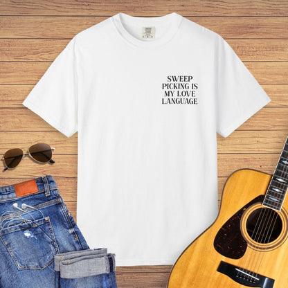 Sweep Picking Is My Love Language Guitar T-shirt