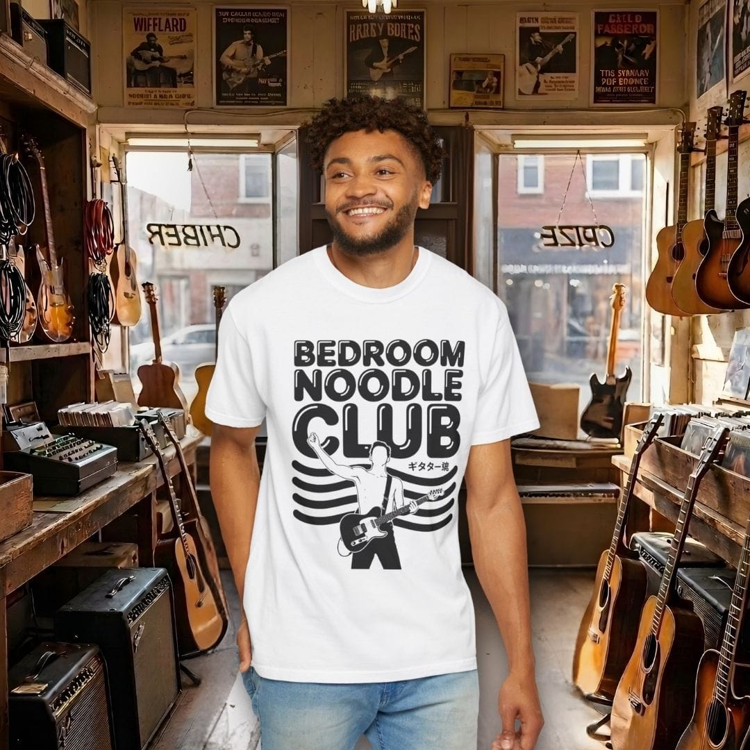 Bedroom Noodle Club Guitar T-shirt