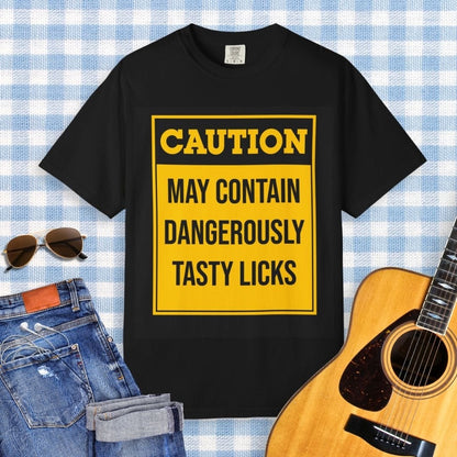 Caution Tasty Licks Guitar T-shirt