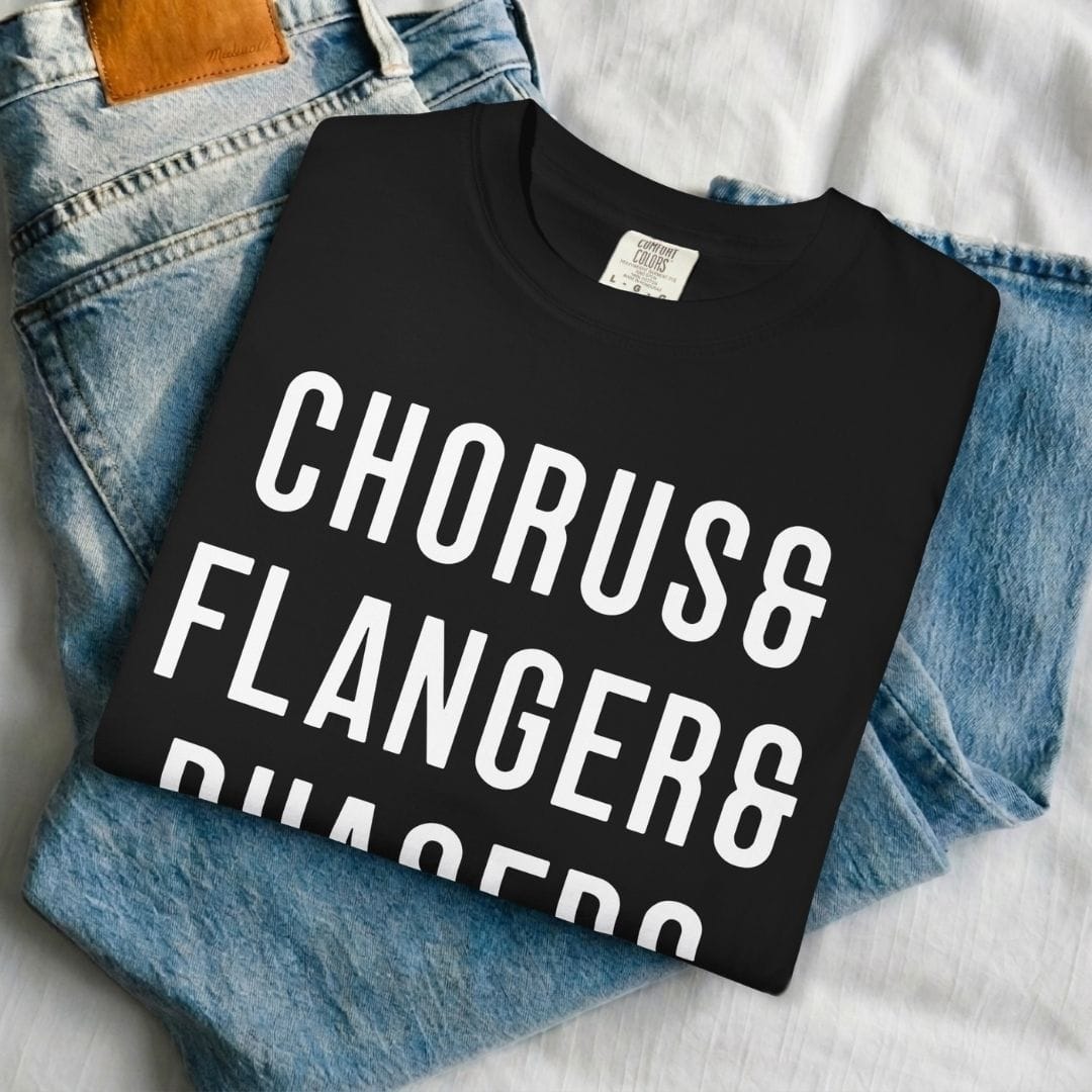 Chorus & Flanger & Phaser & Wah-Wah Guitar T-shirt