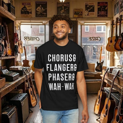 Chorus & Flanger & Phaser & Wah-Wah Guitar T-shirt