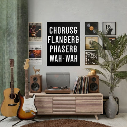 Chorus & Flanger & Phaser & Wah-Wah Poster (24"x32")
