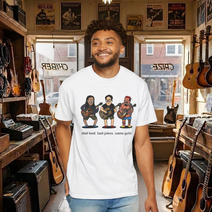 Dad Bod, Bad Jokes, Same Guitar T-Shirt