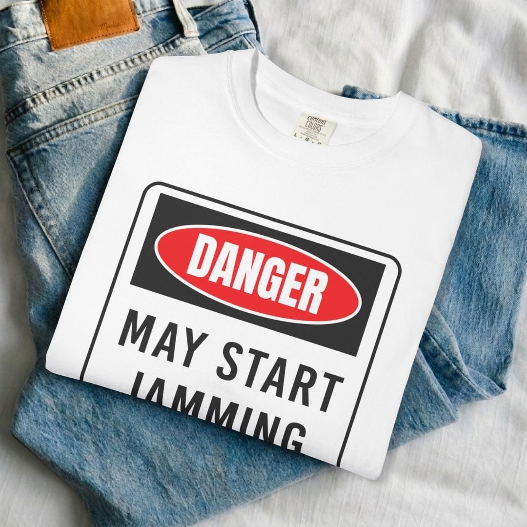 Danger Awesome Riffs Guitar T-shirt