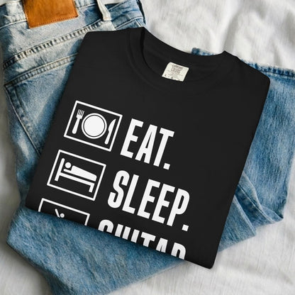 Eat Sleep Guitar Repeat T-shirt