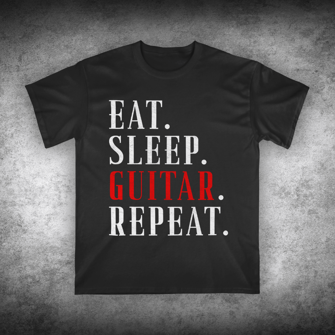 Eat Sleep Repeat Guitar, Unisex T-shirt