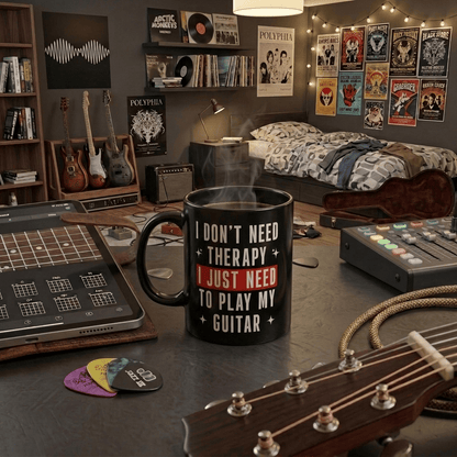 I Don't Need Therapy Guitar 11oz Mug