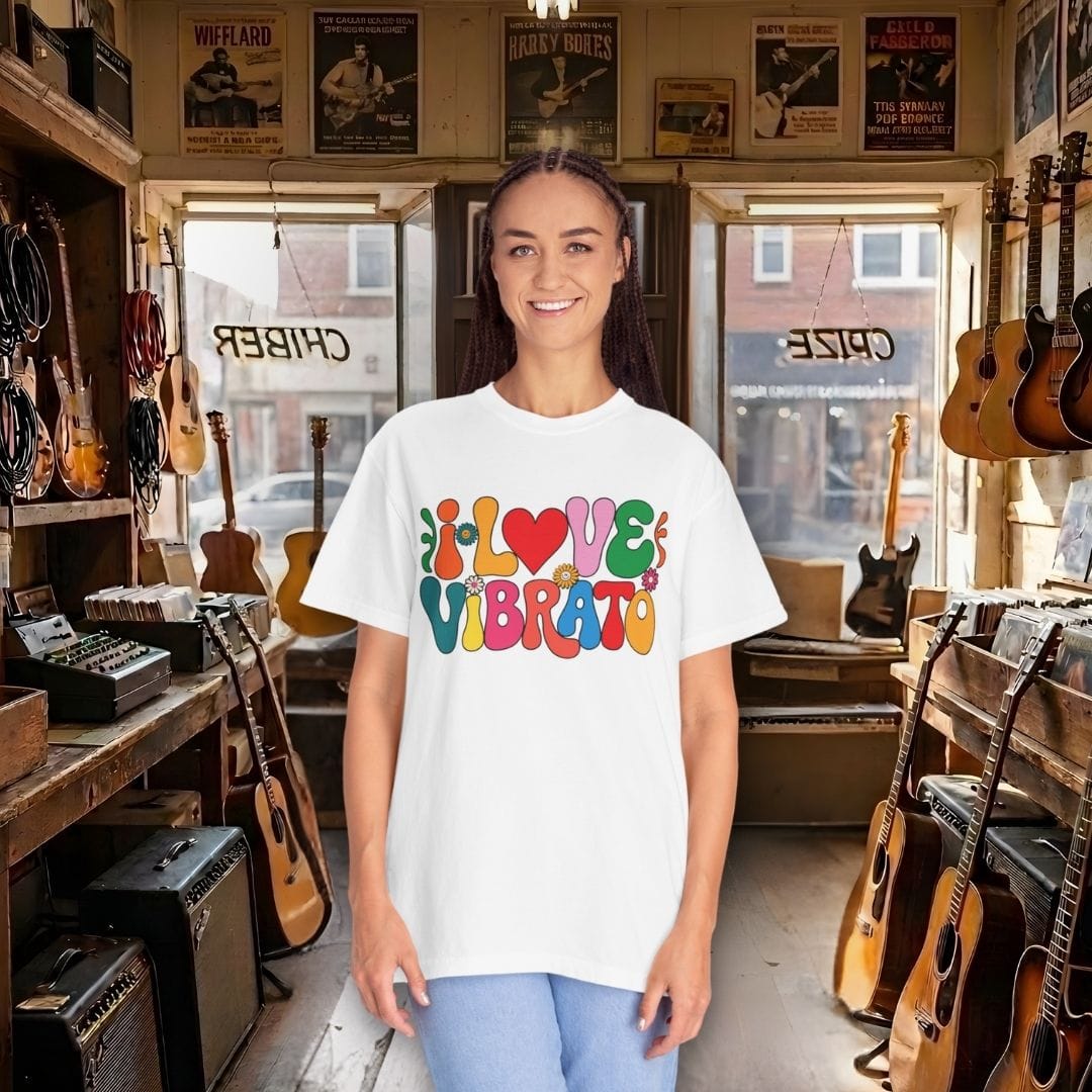 I Love Vibrato Guitar T-shirt