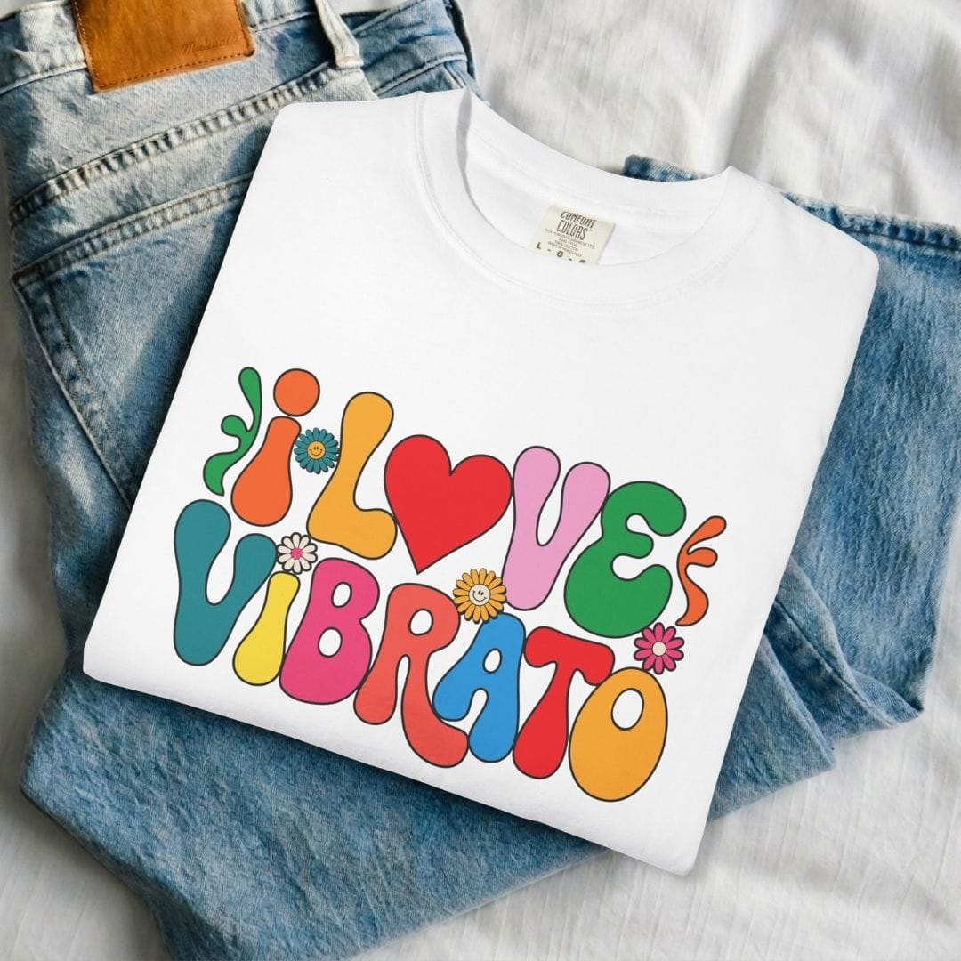 I Love Vibrato Guitar T-shirt