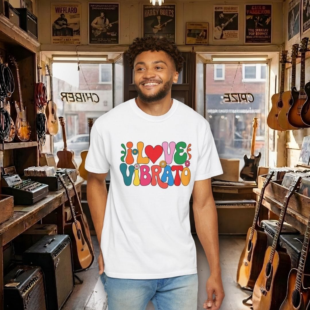 I Love Vibrato Guitar T-shirt