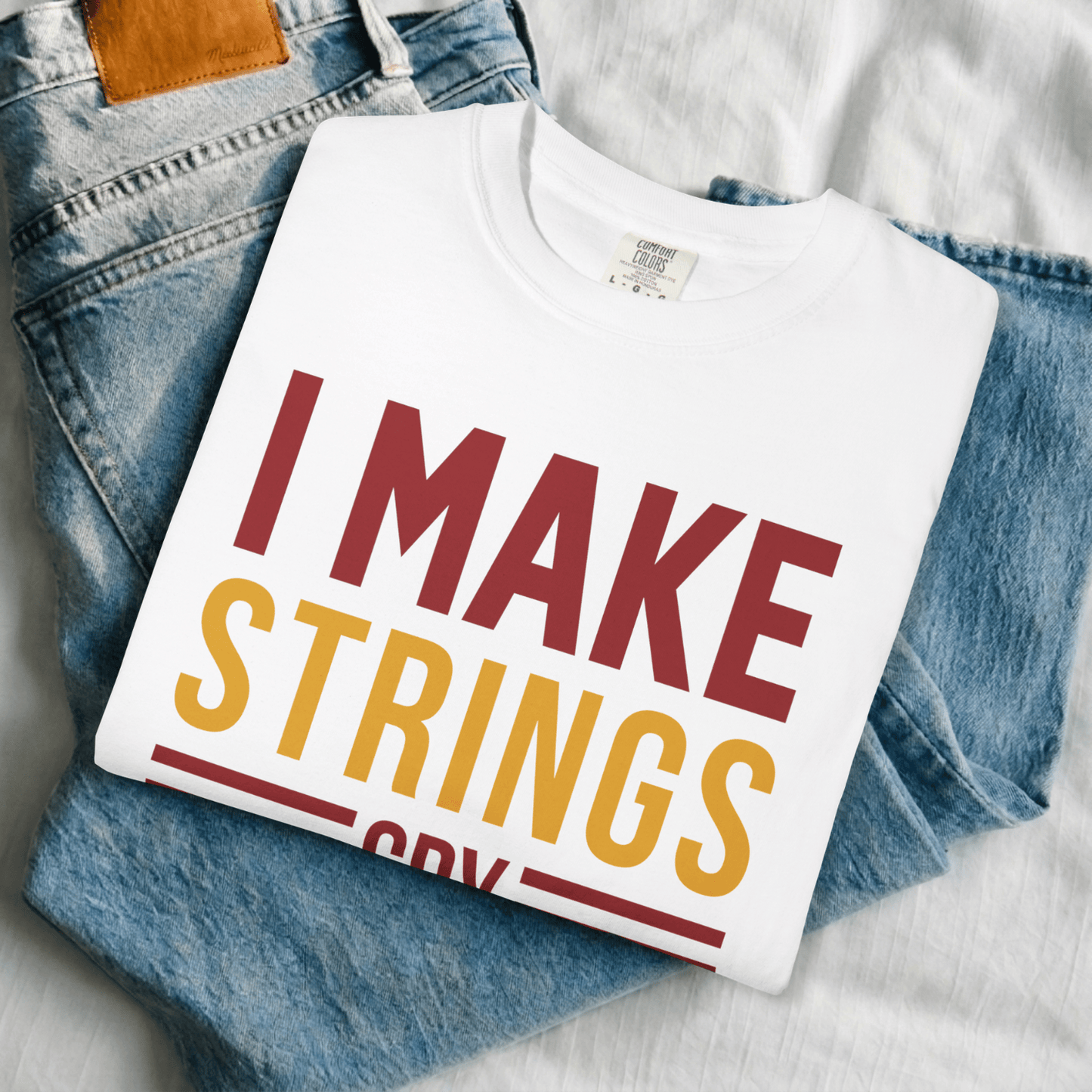 I Make Strings Cry Guitar T-shirt