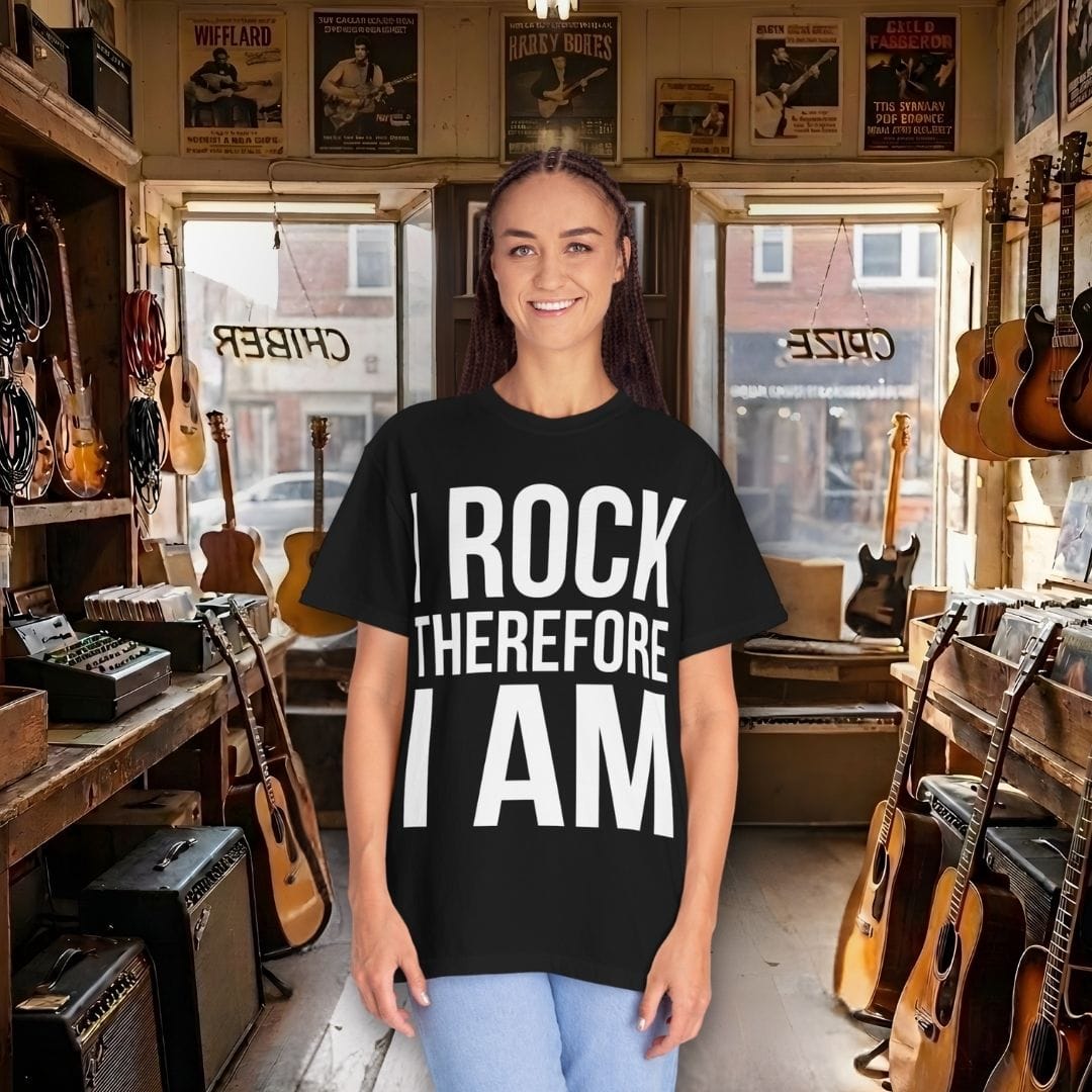 I Rock Therefore I Am T-shirt