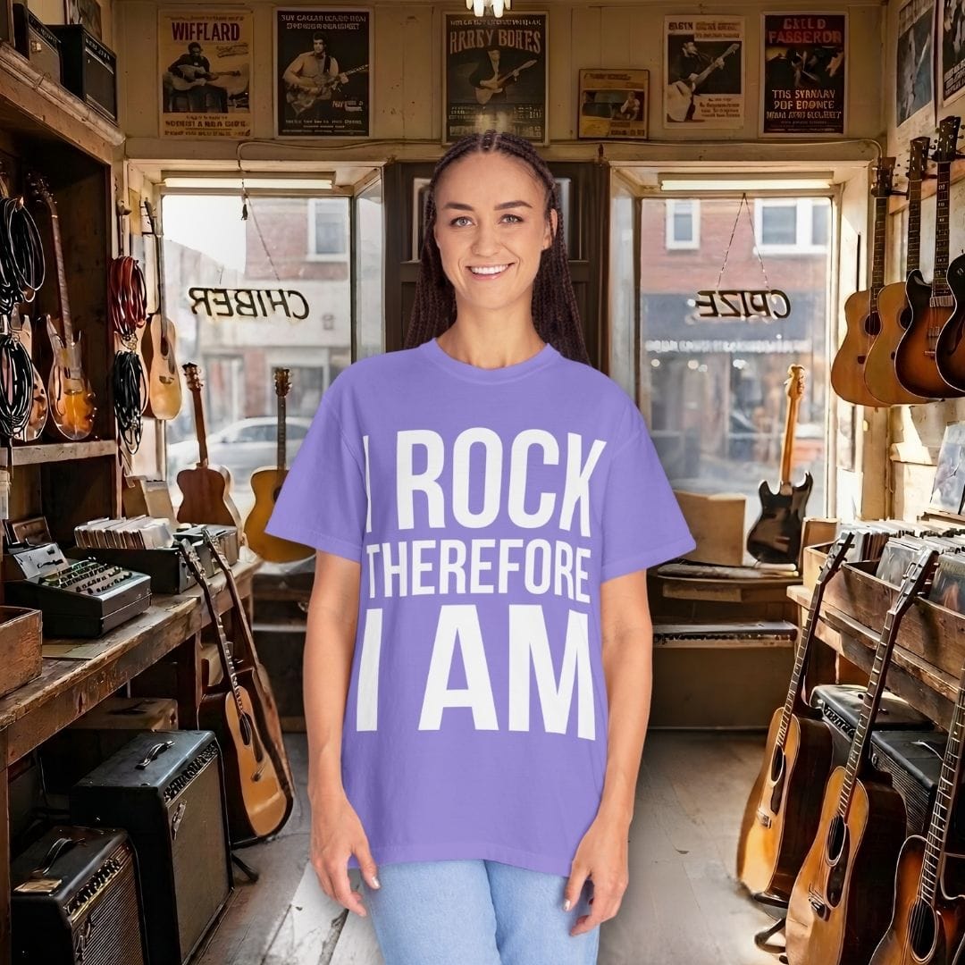 I Rock Therefore I Am T-shirt