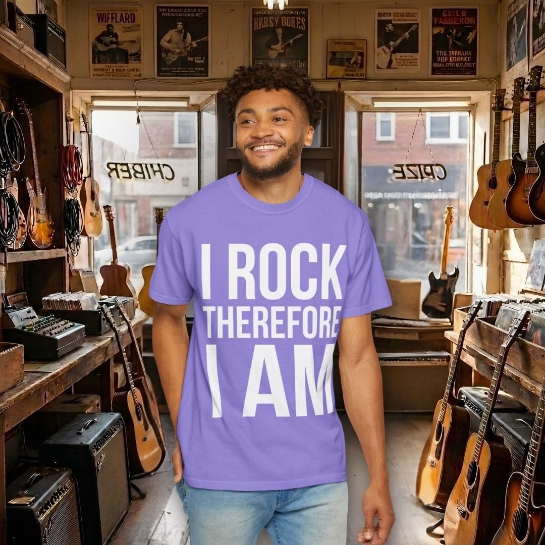 I Rock Therefore I Am T-shirt