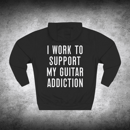 Guitar Addict Hoodie – Funny Double-Sided Hoodie for Guitar Players