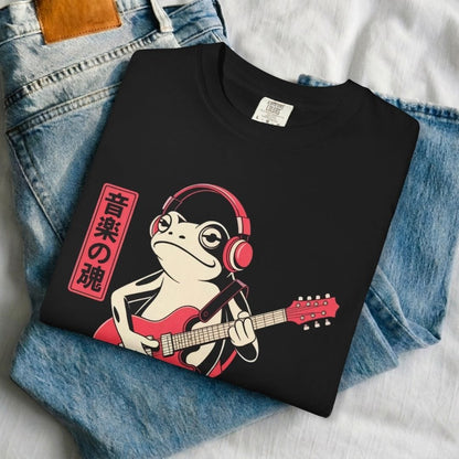 Japanese Frog Guitar T-shirt
