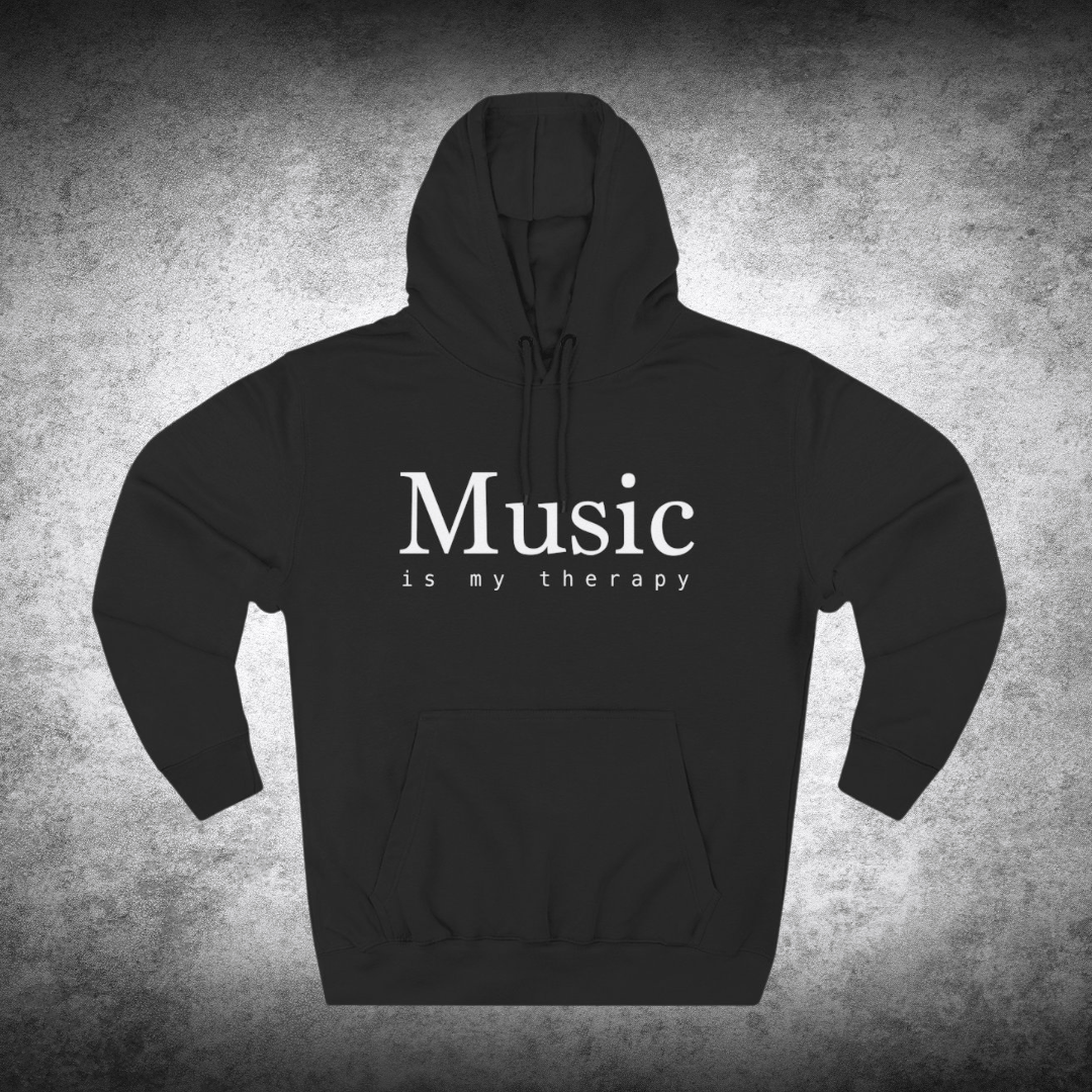 Music Is My Therapy Hoodie – Cozy Hoodie for Musicians and Music Lovers